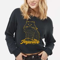 Joywave Cat Leave Me The Fluff Alone Cropped Pullover Crew