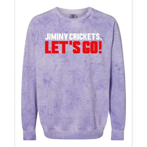 Jiminy Crickets Let’S Go Colorblast Crewneck Sweatshirt