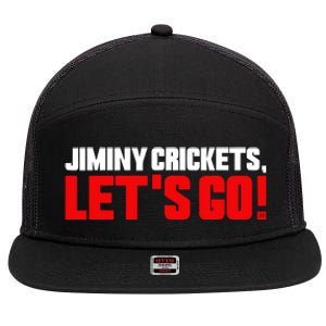 Jiminy Crickets Let’S Go 7 Panel Mesh Trucker Snapback Hat