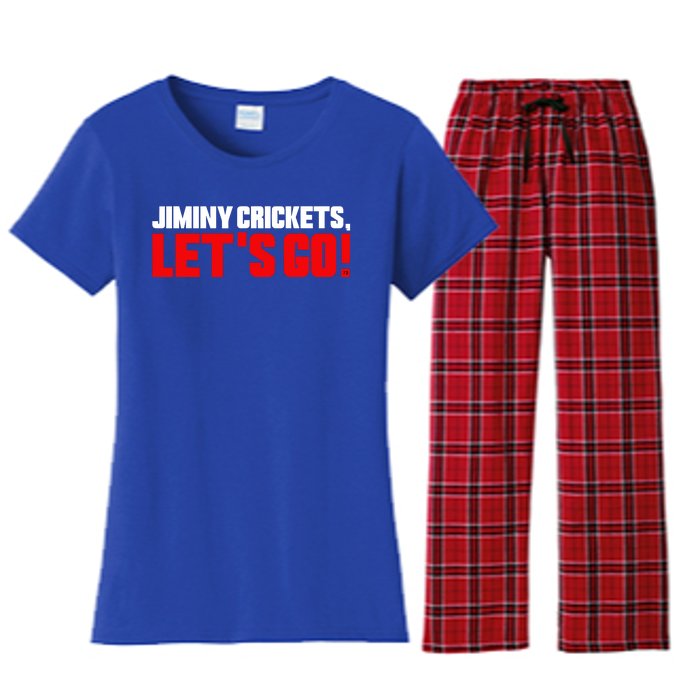 Jiminy Crickets Let’S Go Women's Flannel Pajama Set