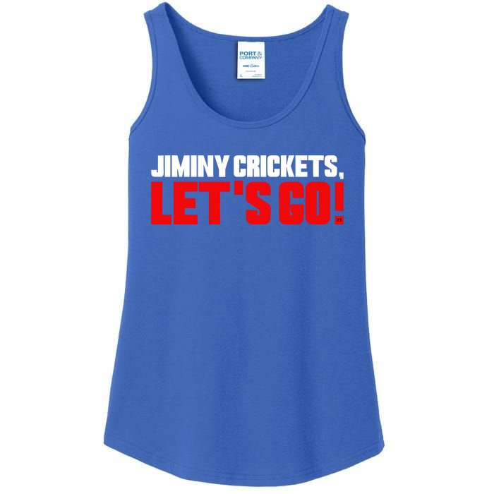 Jiminy Crickets Let’S Go Ladies Essential Tank