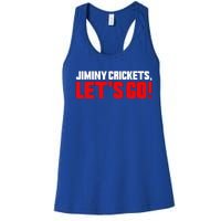 Jiminy Crickets Let’S Go Women's Racerback Tank