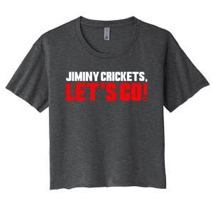 Jiminy Crickets Let’S Go Women's Crop Top Tee