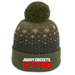 Jiminy Crickets Let’S Go The Baniff Cuffed Pom Beanie