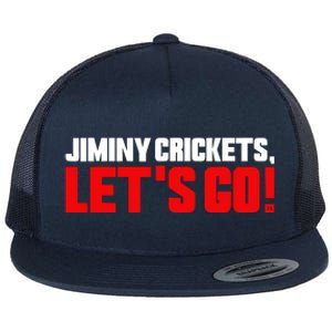 Jiminy Crickets Let’S Go Flat Bill Trucker Hat