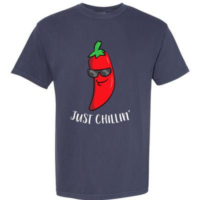 Just Chillin Love Chilis Cinco De Mayo Funny Chili Garment-Dyed Heavyweight T-Shirt