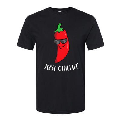 Just Chillin Love Chilis Cinco De Mayo Funny Chili Softstyle® CVC T-Shirt