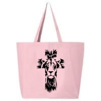 Jesus Crossbar Lion Believe in Jesus Christian Apparel 25L Jumbo Tote