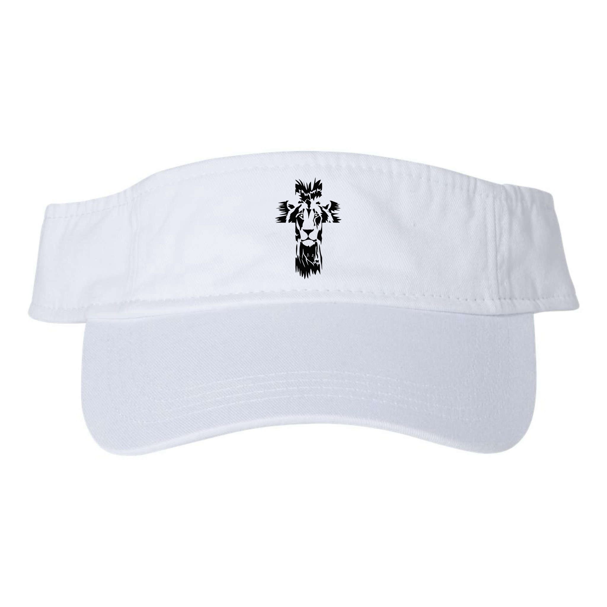 Jesus Crossbar Lion Believe in Jesus Christian Apparel Visor
