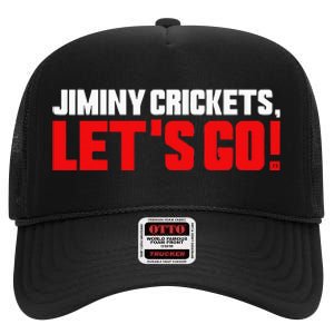 Jiminy Crickets Let’S Go High Crown Mesh Back Trucker Hat