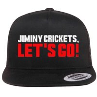 Jiminy Crickets Let’S Go Flat Bill Trucker Hat