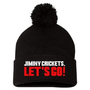 Jiminy Crickets Let’S Go Pom Pom 12in Knit Beanie