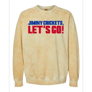 Jiminy Crickets Let’S Go Colorblast Crewneck Sweatshirt