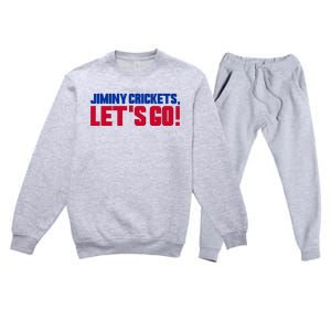 Jiminy Crickets Let’S Go Premium Crewneck Sweatsuit Set