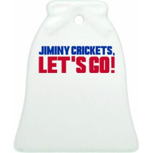 Jiminy Crickets Let’S Go Ceramic Bell Ornament