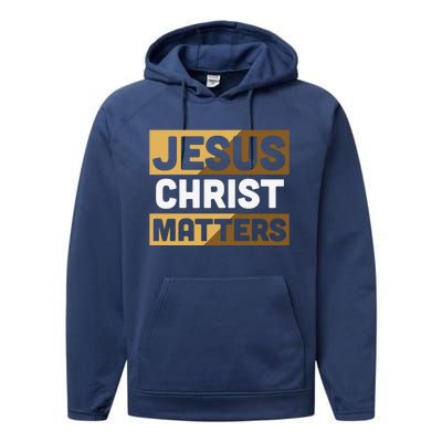 Jesus Christ Matters Performance Fleece Hoodie