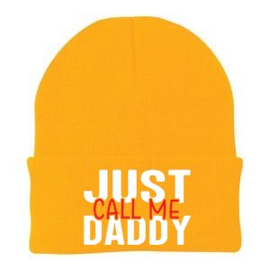 Just Call Me Daddy Funny Fatrher Gift Knit Cap Winter Beanie