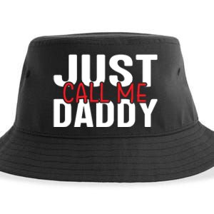 Just Call Me Daddy Funny Fatrher Gift Sustainable Bucket Hat