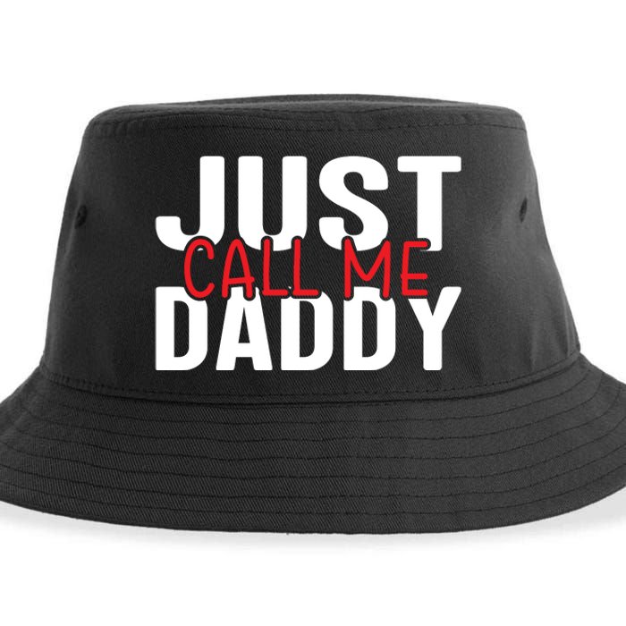 Just Call Me Daddy Funny Fatrher Gift Sustainable Bucket Hat