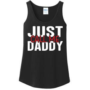 Just Call Me Daddy Funny Fatrher Gift Ladies Essential Tank