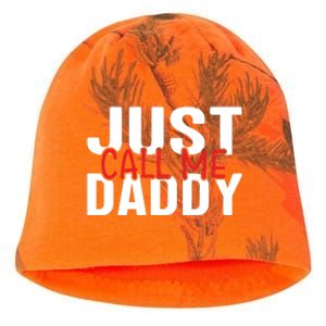 Just Call Me Daddy Funny Fatrher Gift Kati - Camo Knit Beanie