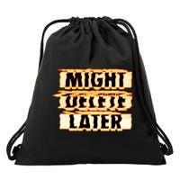 J. Cole Might Delete Later Drawstring Bag