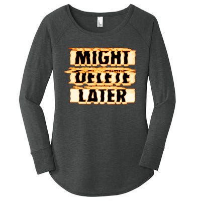 J. Cole Might Delete Later Women's Perfect Tri Tunic Long Sleeve Shirt