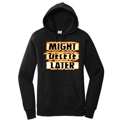 J. Cole Might Delete Later Women's Pullover Hoodie