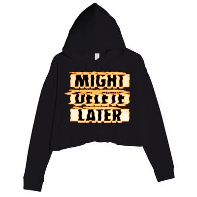 J. Cole Might Delete Later Crop Fleece Hoodie