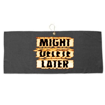 J. Cole Might Delete Later Large Microfiber Waffle Golf Towel
