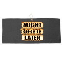 J. Cole Might Delete Later Large Microfiber Waffle Golf Towel