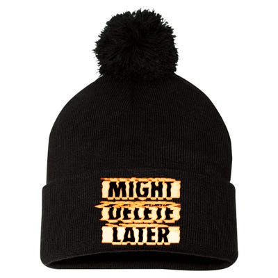 J. Cole Might Delete Later Pom Pom 12in Knit Beanie