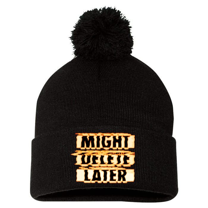 J. Cole Might Delete Later Pom Pom 12in Knit Beanie