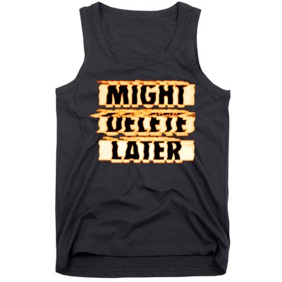 J. Cole Might Delete Later Tank Top