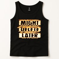 J. Cole Might Delete Later Tank Top