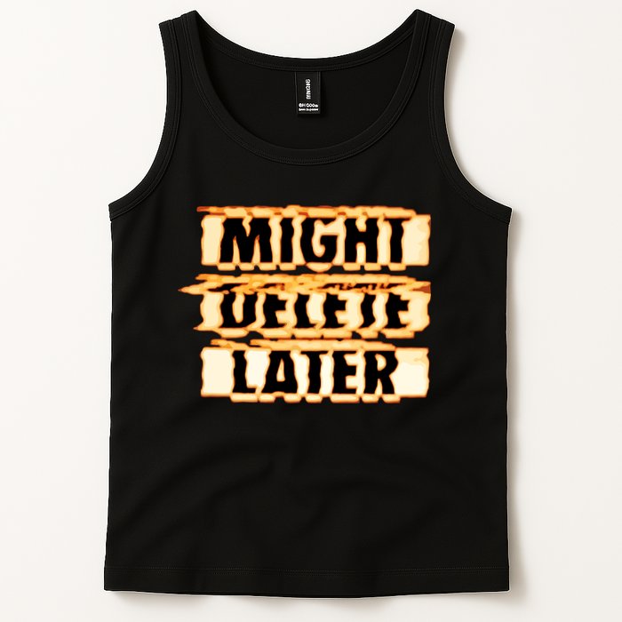 J. Cole Might Delete Later Tank Top