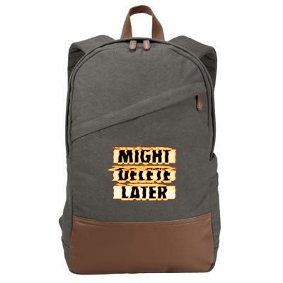 J. Cole Might Delete Later Cotton Canvas Backpack