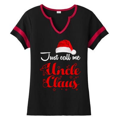 Just Call Me Uncle Claus Ladies Halftime Notch Neck Tee