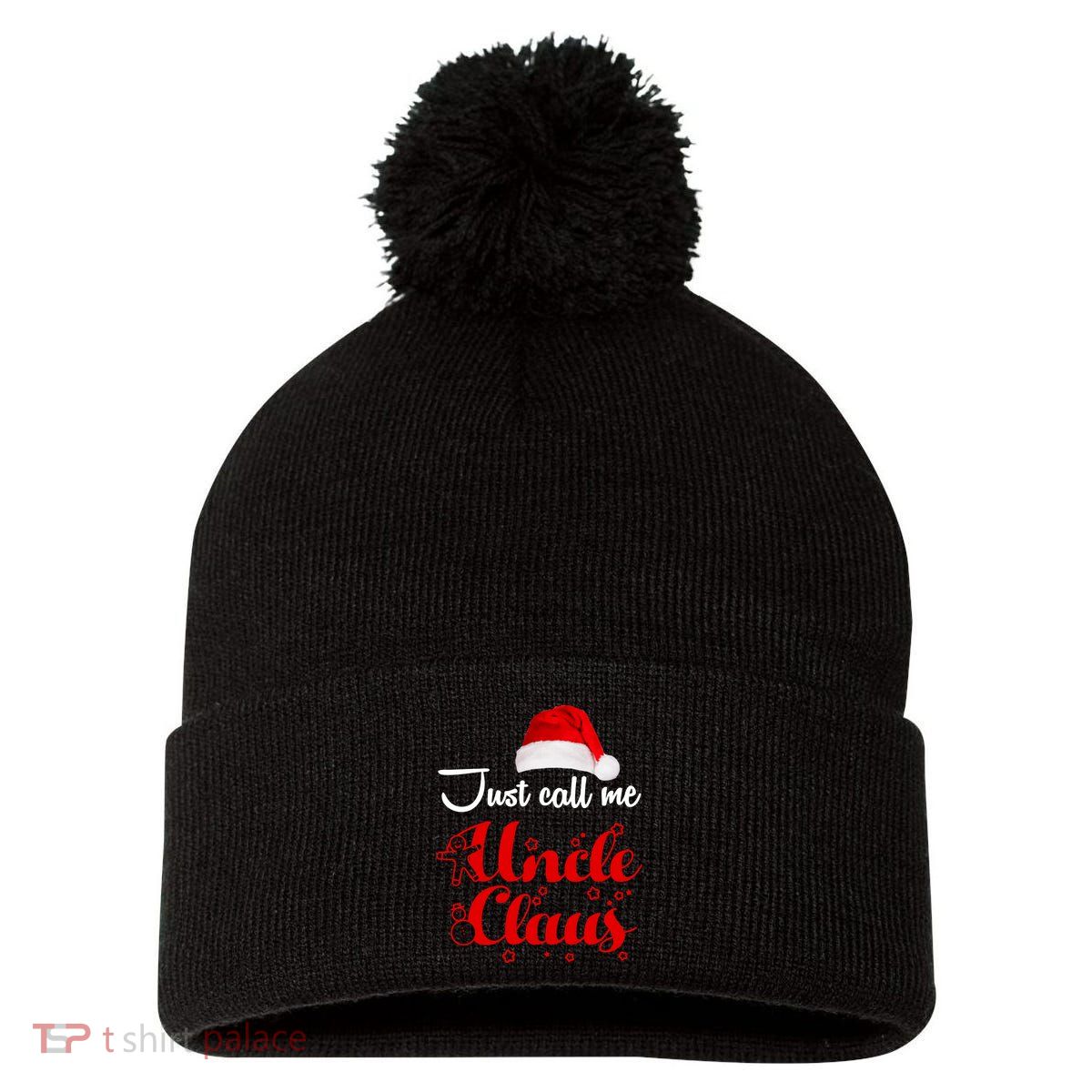 Just Call Me Uncle Claus Pom Pom 12in Knit Beanie