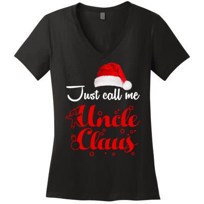 Just Call Me Uncle Claus Women's V-Neck T-Shirt