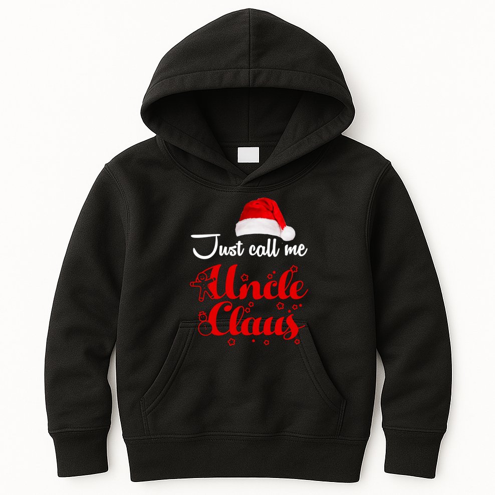 Just Call Me Uncle Claus Kids Hoodie