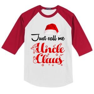 Just Call Me Uncle Claus Kids Colorblock Raglan Jersey