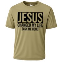 Jesus Changed My Life Ask Me How Performance Shirt