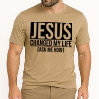 Jesus Changed My Life Ask Me How Performance Shirt