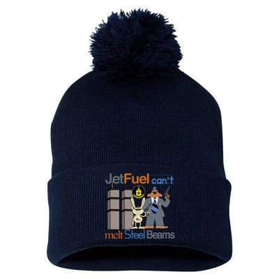 Jetfuel CanT Melt Steel Beams Pom Pom 12in Knit Beanie