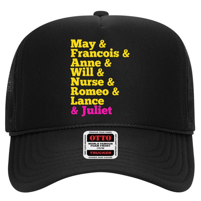 Juliet Characters Musical Theatre Musicals High Crown Mesh Back Trucker Hat