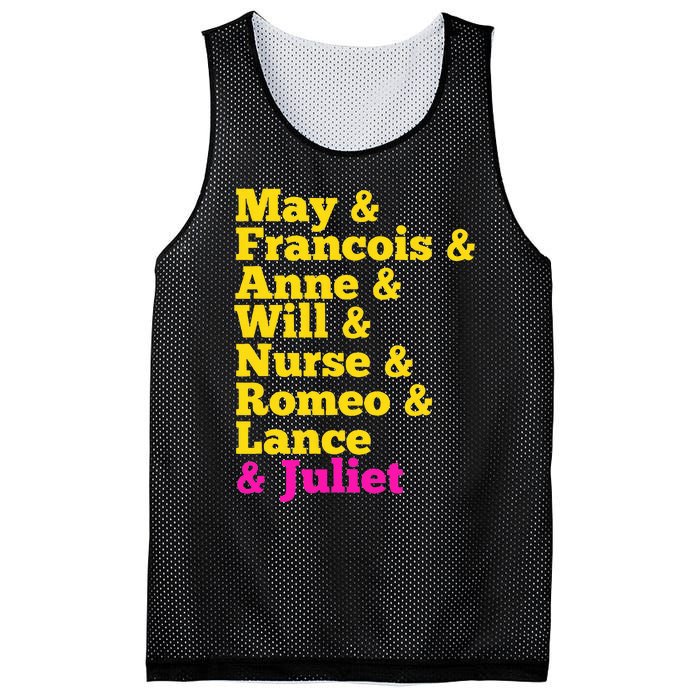 Juliet Characters Musical Theatre Musicals Mesh Reversible Basketball Jersey Tank