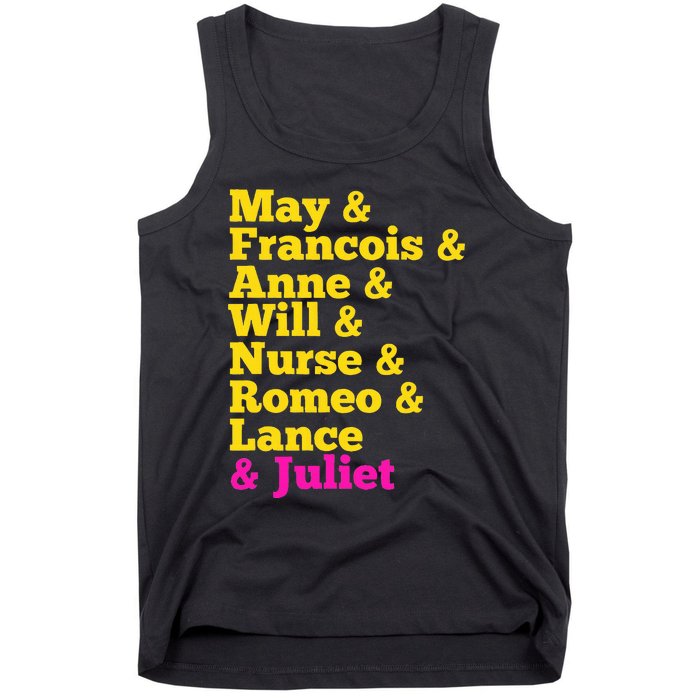 Juliet Characters Musical Theatre Musicals Tank Top