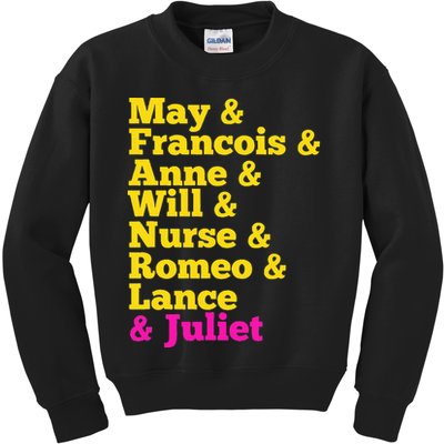 Juliet Characters Musical Theatre Musicals Kids Sweatshirt