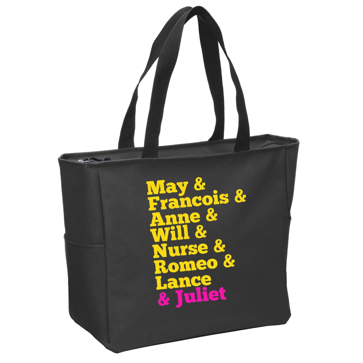 Juliet Characters Musical Theatre Musicals Zip Tote Bag